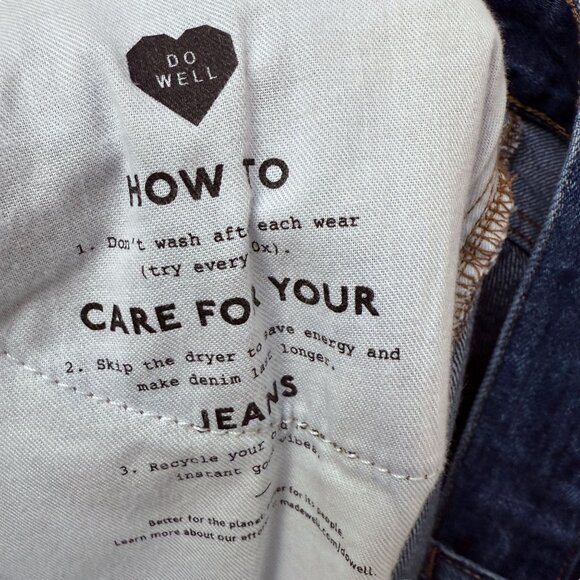 MADEWELL Denim Maxi Skirt Size 30 ( 8/10) Blue Long Casual Slit Jean Skirt - Picture 12 of 14